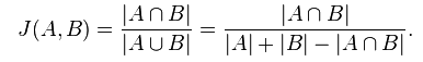 Image 2 – Jaccard Index formula